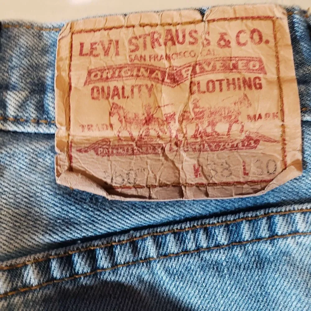Levi's, 550 Relaxed Fit, Men's Denim Blue‎ Jeans, Size 38x30